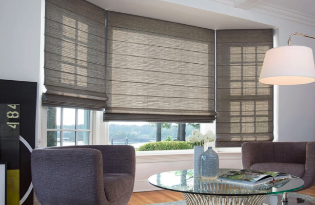 Windows with shades