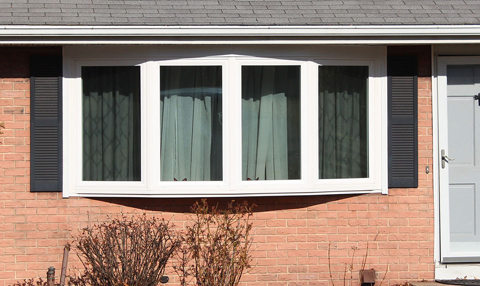 4 lite bow windows with shutters