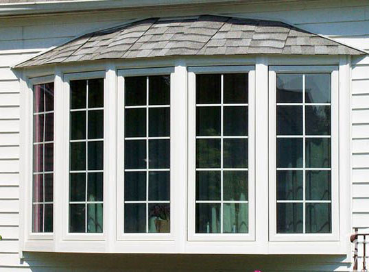 Bow Window with Roof.