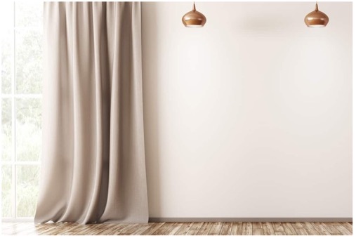 Beige Walls with Beige Curtain