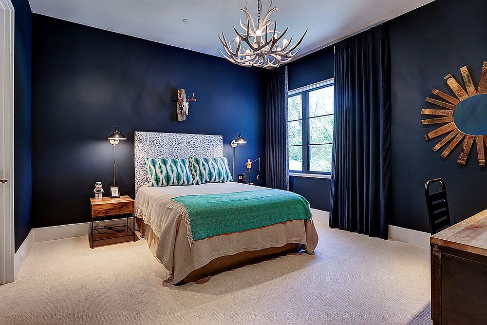 Blue Walls with Blue Curtains