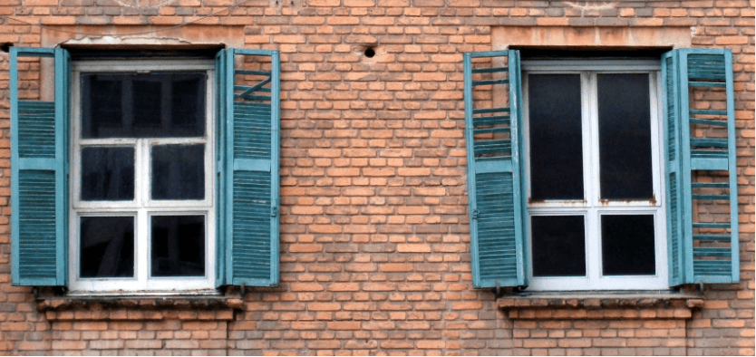 old outdated windows